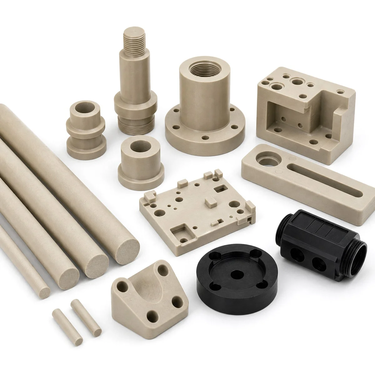 CNC machined engineering plastic components supported by the Shenzhen team