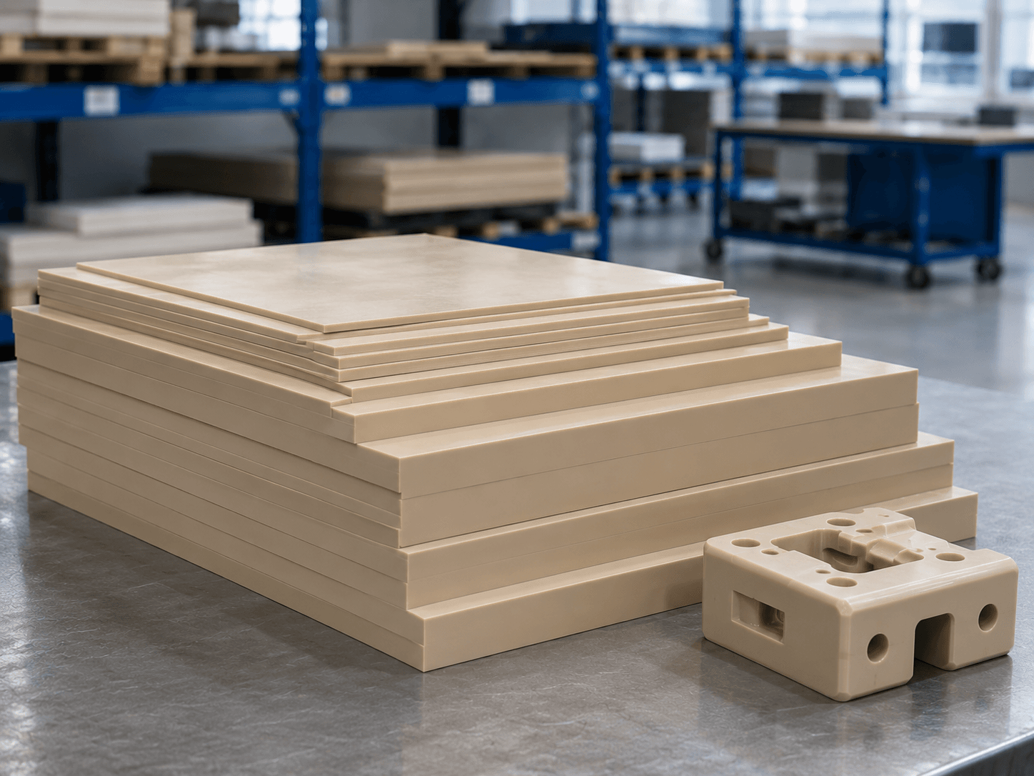 PEEK engineering plastic sheet and machined component supply