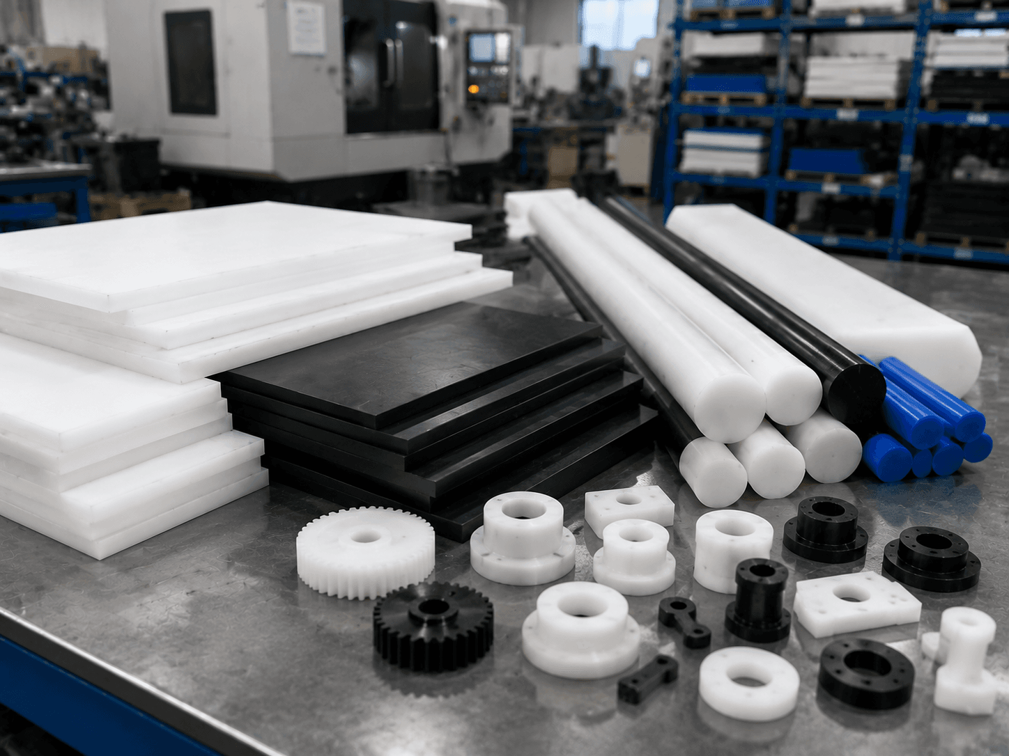 POM acetal engineering plastic stock for precision components