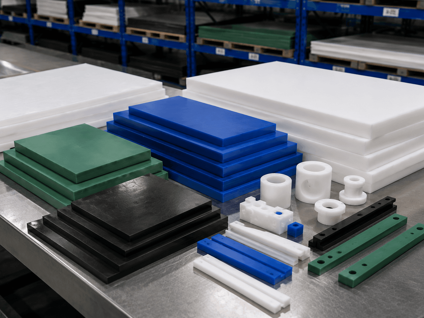 UHMWPE sheet material for wear strips and industrial liners